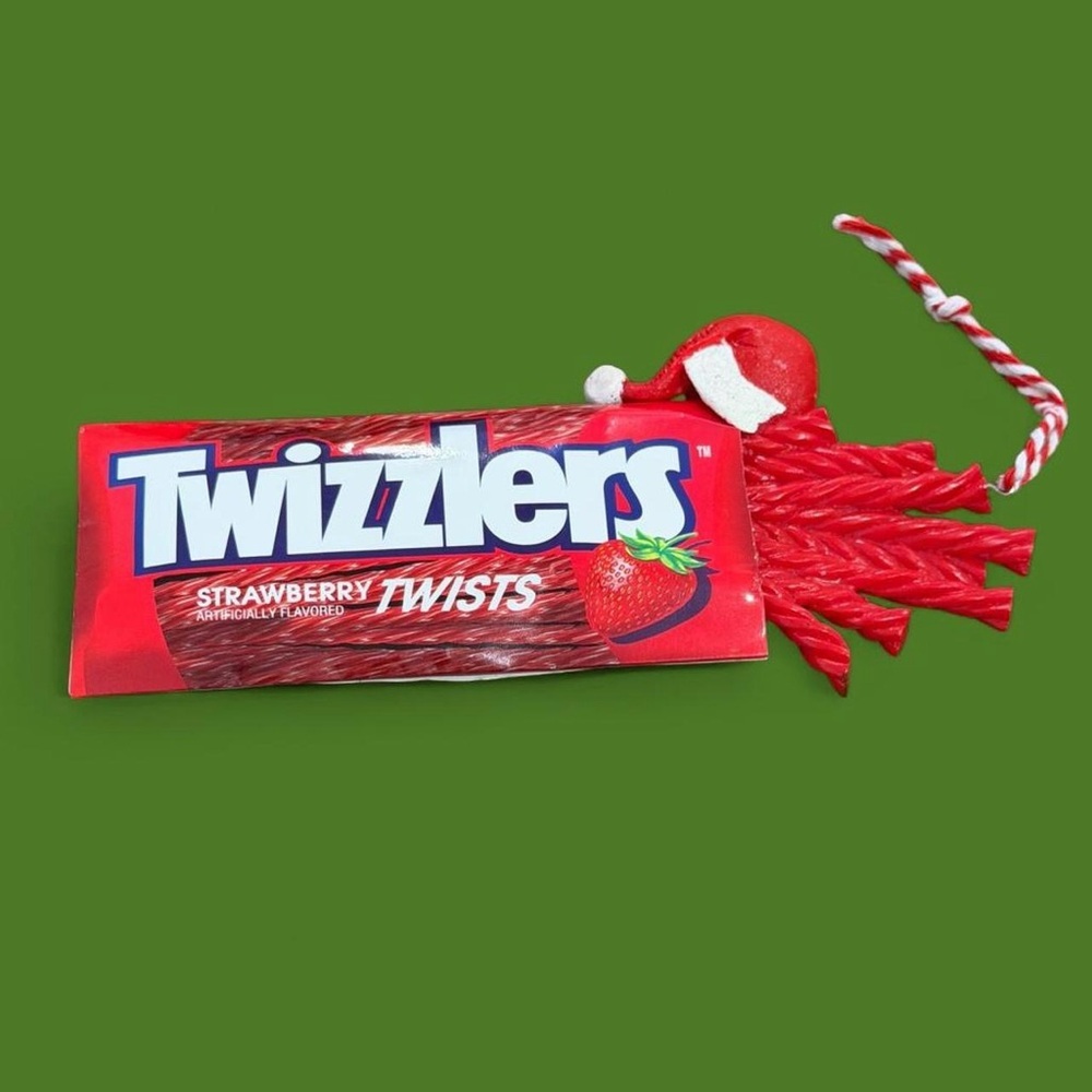 Strawberry Twizzlers Christmas ornament